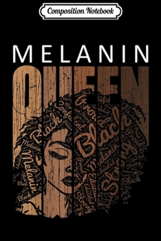 Composition Notebook: Melanin Queen African American Strong Black Natural Afro  Journal/Notebook Blank Lined Ruled 6x9 100 Pages