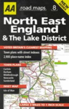 Map North East England and the Lake District (AA Road Maps) Book