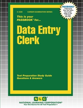 Paperback Data Entry Clerk Book