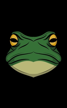 Sketchbook : Frog Head Illustration - 100 Isometric Sketch Book with Graph Paper Pages - Soft Cover - Small Size - 5 X 8 Inch