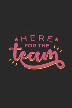 Here For The Team: Cheerleading Notebook Blank Dot Grid Cheer Sports Journal dotted with dots 6x9 120 Pages Checklist Record Book Take Notes ... Planner Paper Christmas Gift for Cheerleader