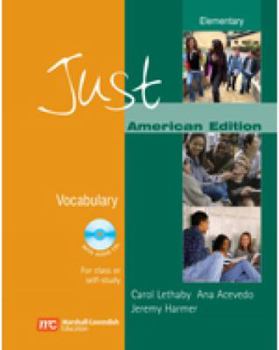 Paperback Just Vocabulary Elementary Book