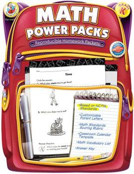 Paperback Math Power Packs, Grade K Book