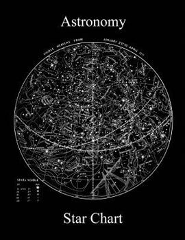 Paperback Astronomy Star Map Chart Dot Grid 5mm spacing Notebook Journal (8.5 x 11 Large) Book