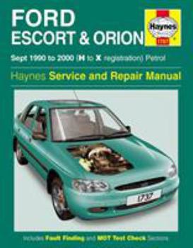 Hardcover Ford Escort & Orion Service & Repair Manual 1990-1997: 1990-2000 Book