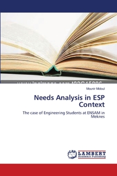 Paperback Needs Analysis in ESP Context Book