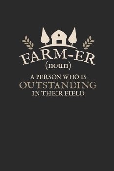 Farm-er: Graph Paper Notebook (6" x 9" - 120 pages) ~ Farmers Notebook for Daily Journal, Diary, and Gift