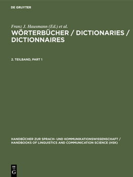 Hardcover Wörterbücher / Dictionaries / Dictionnaires. 2. Teilband [German] Book