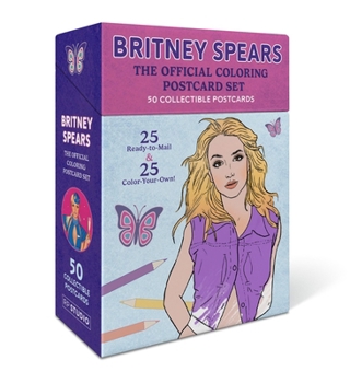 Britney Spears: The Official Coloring Postcard Set: 50 Collectible Postcards