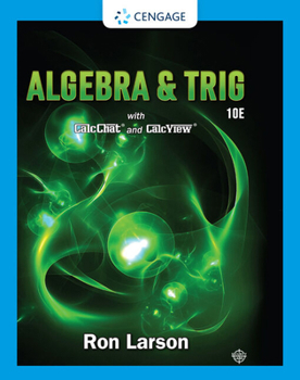 Printed Access Code Webassign Printed Access Card for Larson's Algebra & Trigonometry, 10th Edition, Single-Term Book