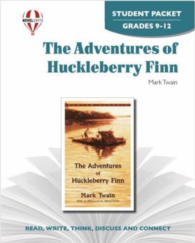 Paperback The Adventures of Huckleberry Finn - Student Pack by Novel Units Book