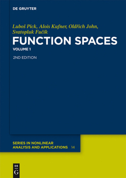 Hardcover Function Spaces, 1 Book