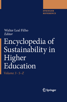 Hardcover Encyclopedia of Sustainability in Higher Education Book