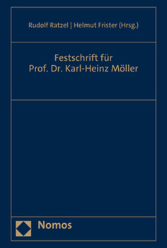 Hardcover Festschrift Fur Prof. Dr. Karl-Heinz Moller [German] Book