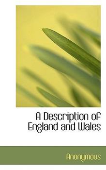 Paperback A Description of England and Wales Book