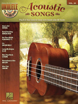 Paperback Acoustic Songs: Ukulele Play-Along Volume 30 Book
