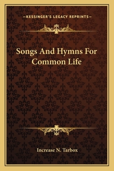 Paperback Songs And Hymns For Common Life Book