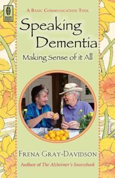 Paperback Speaking Dementia Book