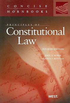 Paperback Principles of Constitutional Law Book