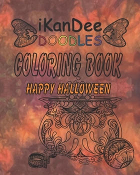 Paperback iKanDee DOODLES Coloring Book: Happy Halloween Book