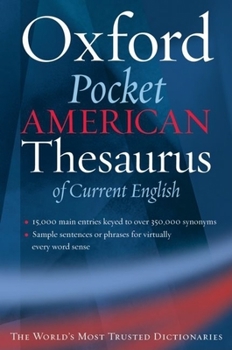 Paperback The Oxford Pocket American Thesaurus of Current English Book