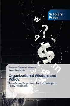 Paperback Organizational Wisdom and Policy Book
