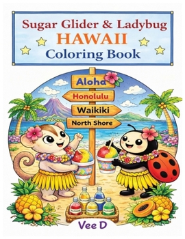 Paperback Sugar Glider & Ladybug - Hawaii Coloring Book