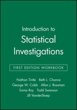 Paperback Introduction to Statistical Investigations, First Edition Workbook Book
