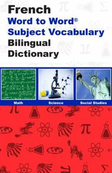 Paperback French BD Word To Word With Subject Vocab: Suitable for Exams [French] Book