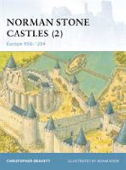 Paperback Norman Stone Castles (2): Europe 950-1204 Book