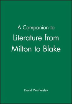 Hardcover Companion Lit Milton to Blake Book