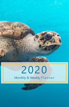 2020 Monthly & Weekly Planner: With Daily To-Do list. Calendar, Schedule, Assignments, 2021 Future plans. Monday start week. Portable. 8.5" x 5.5" ... turtle, turquoise water. Soft matte cover).