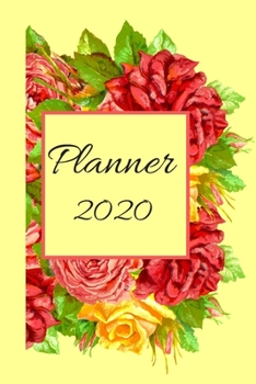 Paperback 2020 Planner: Daily Agenda / Calendar Floral Design Book with Contact List & Monthly Planning Pages Book