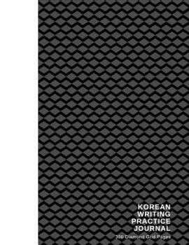 Paperback Korean Writing Practice Book: 300 Diamond Grid Pages Book
