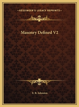 Hardcover Masonry Defined V2 Book