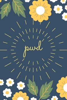 Paperback Pwd: Internet Password Organizer with Alphabetical Tabs, The Yellow Floral (Discreet Password Journal) Book