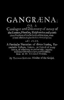 Paperback Gangraena Book