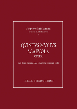 Hardcover Quinto Mucio Scevola: Opera [Italian] Book