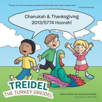 Paperback Treidel the Turkey Dreidel Book