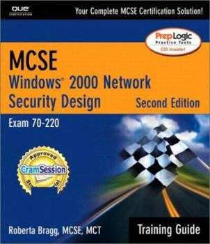 Paperback MCSE Training Guide (70-220): Windows(R) 2000 Network Security Design (2nd Edition) Book