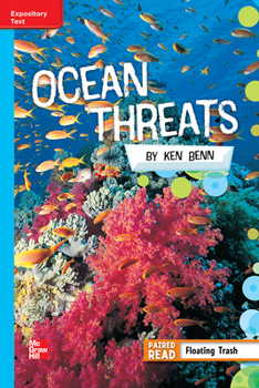 Spiral-bound Reading Wonders Leveled Reader Ocean Threats: On-Level Unit 5 Week 3 Grade 5 Book