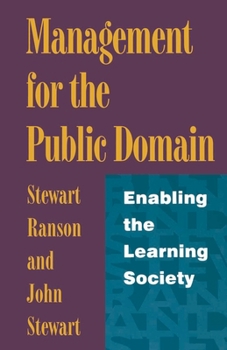 Paperback Management for the Public Domain: Enabling the Learning Society Book