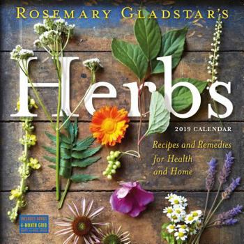 Calendar Rosemary Gladstar's Herbs Wall Calendar 2019 Book