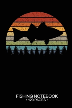 Fishing Notebook 120 Pages: 6"x 9'' College Ruled Lined Paperback Striped Bass Fish-ing Freshwater Game Fly Journal Composition Notes Day Planner Notepad Log-Book Paper Sheets School