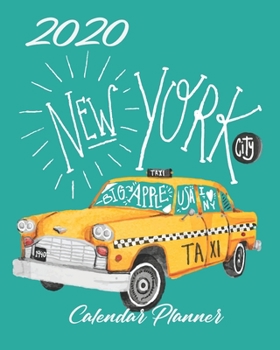 2020 New York City Calendar Planner: Light Teal | 2020 NYC Big Apple Calendar Organizer | Monthly | Weekly | Year At A Glance | 67 Pages | 8 x 10 Inch Notebook