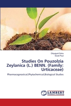 Paperback Studies On Pouzolzia Zeylanica (L.) BENN. (Family: Urticaceae) Book