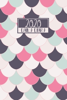 2020 Daily Diary: A5 Day on a Page to View Full DO1P Planner Lined Writing Journal | Pink, Purple, & Pastel Green Mermaid Scales (2020 Daily Diaries)