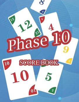 Paperback Phase 10 Score Book
