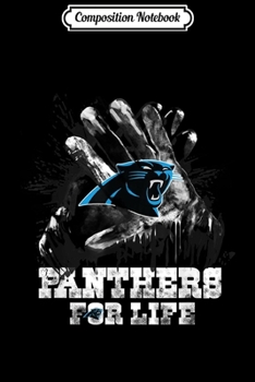 Composition Notebook: Halloween Football Handshake Carolina-Panther For Life Fan  Journal/Notebook Blank Lined Ruled 6x9 100 Pages