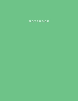 Notebook: MediumSpringGreen Color • Writing Journal • College Ruled Notebook • Lined Notebook • Diary • Notepad • Large Composition Book • 8.5x11 inches • 120 pages